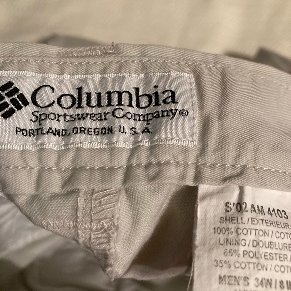 Mens Columbia golf shorts size 34 - Picture 4 of 5